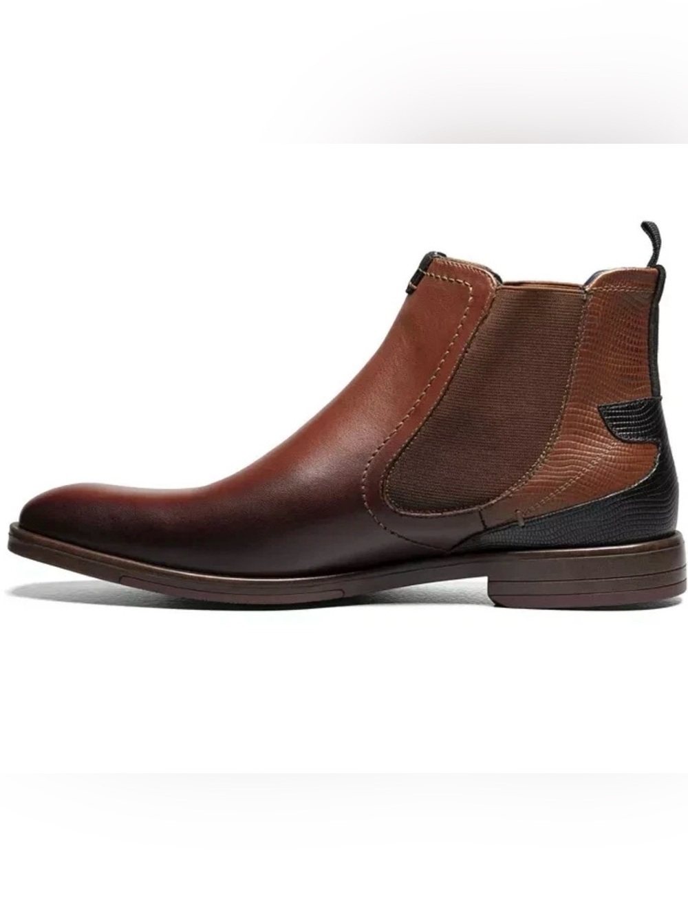🖤🖤 Stacy Adams Men's Rayford Plain Toe Chelsea Boots 12M NWT - Picture 7 of 7